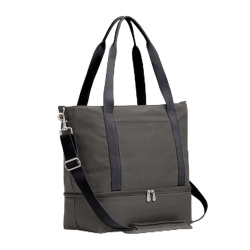 Lo & Sons Catalina Deluxe Tote - Spacious Canvas Travel & Everyday Bag With Shoe Compartment, Luggage Sleeve, Padded Strap
