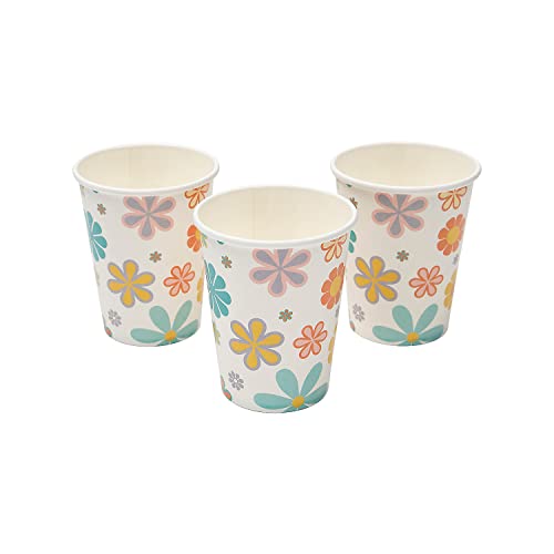 Fun Express Groovy Flower Power Party Cups - 8 Ct.