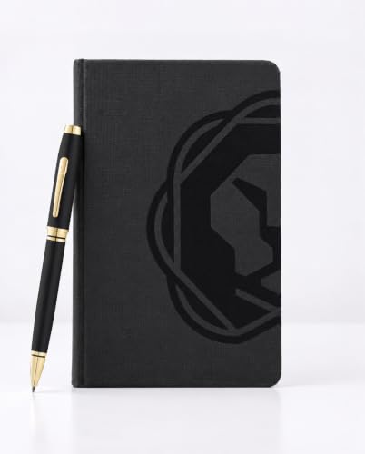 Image of Cross Gift Set | Coventry Black Lacquer Gold BP with A6 Notebook Black | Premium Pen Gift Sets