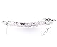 Happiness Boutique Damen Ear Cuff Ohrstecker Vintage | Strass Damen Ohrklemme Silber Ohrring nickelfrei