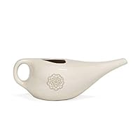 Bodhi NETI POT Nasenspülkännchen| Keramik Neti Kännchen mit Mandala (gold) | Kanne für Nasenspülung | Nasendusche | Nethi Pot - Nethi Topf