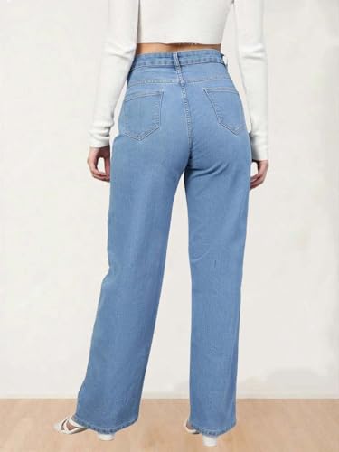 Image of KOTTY Women High Rise Straight Jeans