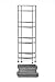 Seville Classics 4-Tier Iron Square Tower Shelving, Satin Pewter