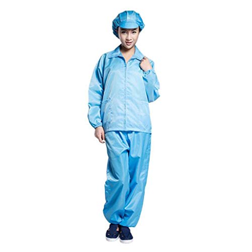 Protective Coveralls, Disposable Protective Clothing, Non-Woven Breathable Disposable Protective Cover Clothing,Anti-Dust, Anti-Spitting, Anti-Oil