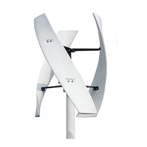12000W No Noise Vertical Axis Wind Turbine Generator,220V 12V 24V 48V Magnetic Levitation Wind Turbine with MPPT Controller for Home Street Lighting(White)