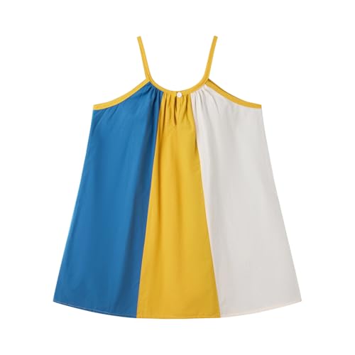 Little Girls Dresses Summer Sleeveless Halter Neck Stripes Dress Casual Beach Sundress for 2-7 Years2