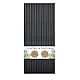 DeinPack 100 Mehrweg-Trinkhalme aus Kunststoff - Ø8mm Länge 240mm - Nachhaltig & Wiederverwendbar - Ideal für Cocktails & Drinks - schwarze Strohhalme in Premium PP-Qualität