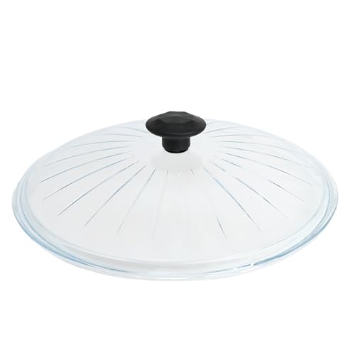 DIVCHI Coperchio in vetro per pentole, coperchio multiuso con manico resistente, design per adattarsi a casseruole, coperchi compatibili per padelle, pentole e casseruole (30 cm)