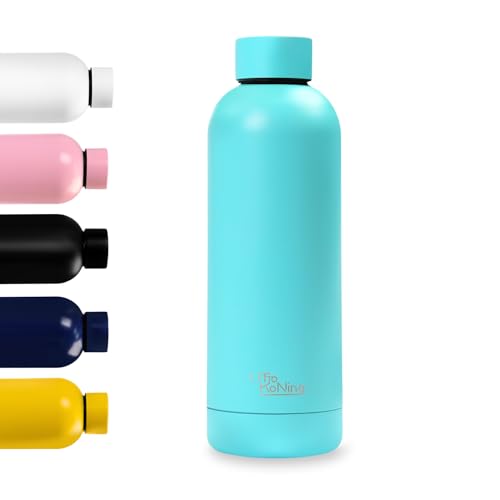 Botella de Agua Acero Inoxidable 500ml-Otto Koning-Botella Térmica con Doble Aislamiento al vacío para 12 Horas de Bebida Caliente y 24 Horas de Bebida Fría. Termo a Prueba de Fugas Libre BPA