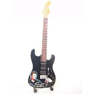 Guitare miniature style fender stratocaster – Johnny Hallyday - Les Beatles, Paul McCartney, John Lennon, RIngo Starr, George Harrison