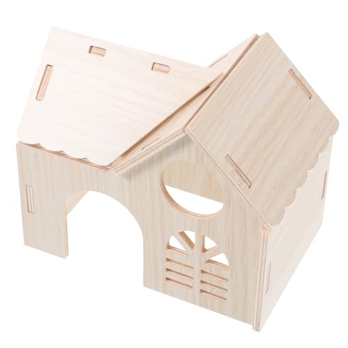 Toyvian Adorable Hamster House Cozy Hideout for Dwarf Hamsters Gerbils and Mice Exercise and Play Space for Pets for Hamster Owners