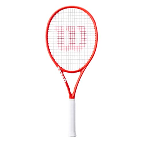Wilson Clash 100 V3 - Raqueta de tenis inversa para adultos, tamaño de agarre 2-4 1/4 pulgadas, encordada con sensación 16 natural a tensión de rango medio