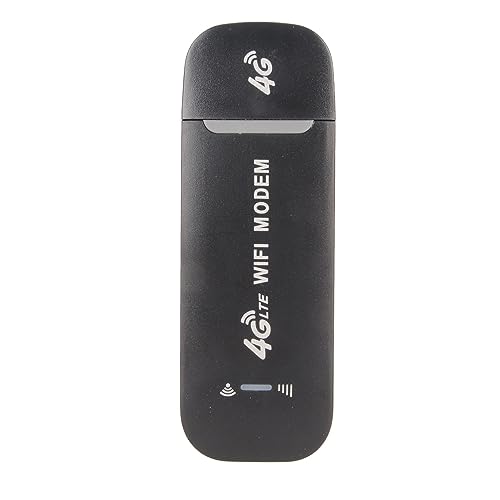 Portable 4G LTE USB Mini Router, 4G 150Mbps Mobile Internet Devices, Unlocked 4G dongle with High Safety, Simple Use for Travel Home Office (Black)