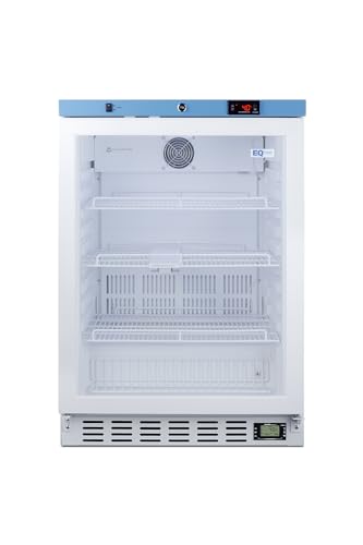 EQTemp 3.88 cu.ft. Vaccine Refrigerator, Medical Storage, Healthcare Fridge, Built-In Glass Door- ACR52G
