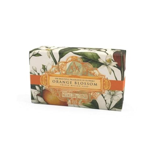 AAA by Somerset Triple Milled Soap Bar, Orange Blossom, Orange,
