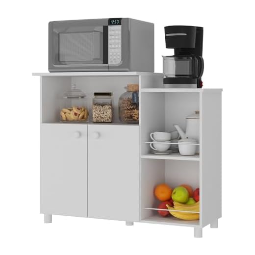 Balcão Multimóveis para Forno e Microondas Branco Ref.2358