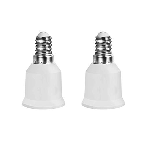 noobibaba E14 a E27 Socket Converter Socket Adapter PBT Flame Retardant Plastic Material 2 Pack thumbnail