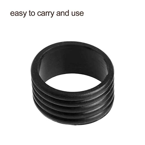2pcs Tennisschläger Fix Ringe Gummi -Griffbänder Übergreifende Beschützer für Squash -Schläger Schwarz - Image 5