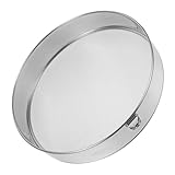 STOBAZA ステンレススチール製メッシュ小麦粉ふるい 粉砂糖ネット ふるいストレーナー 25cm 304不锈钢 細かい網目設計 パン ケーキ ピザ生地用ベーキング用品