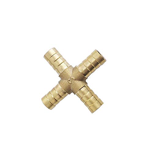 Gas, oil, water hose brass adapter connecter with - type, Y type, type, T type for ?4/5/6/8/10/12/14/16/19/25mm (+ type,?10)
