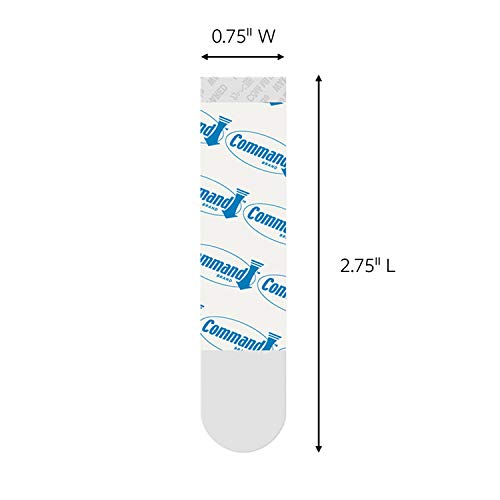 Image of Command - 17021CLR Clear Medium Refill Strip(White, Pack of 9)