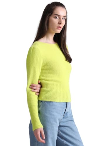 Image of Only Women's Nylon Blend Round Neck Sweater