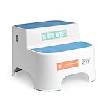 Prince Lionheart Dual Height UPPY2 Step Stool, Perfect Step Stool for Potty Training and in The Kitchen to Wash Hands, Grippy Non-Slip Top, Sturdy Base with Non-Slip Feet,