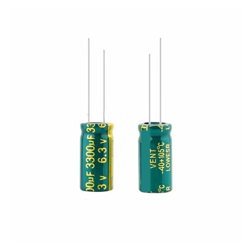 BKGWCSOR 10PCS 3300UF 6.3V High Frequency Low Resistance electrolytic Capacitor 10X20MM