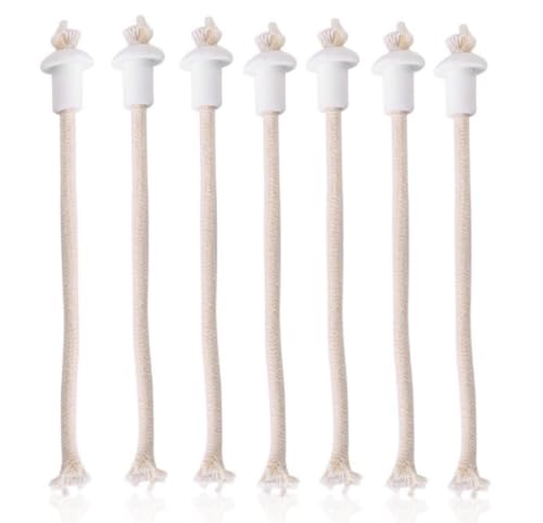 Kikeep Wine Bottle Torch Kit Bottle Wicks 12 Pack Glass Bottle Wick Holder Oil Lamps (12)