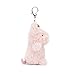 Jellycat Little Pig Bag Charm, 4 inches - Farmyard Plush Keychain - Great Gift Idea