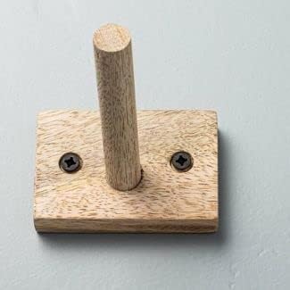 Miniatura 3 de Gancho de pared de madera de 1 clavija - Hearth & Hand™ con Magnolia