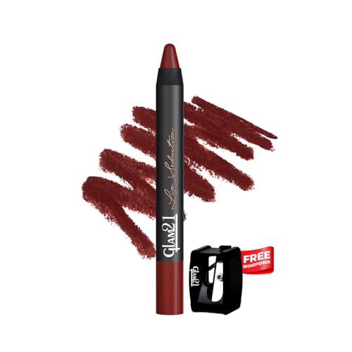 Image of Glam21 Lip Seduction Non- Transfer Crayon Lipstick up to 12 Hours Stay | Lightweight & Longlasting|Creamy Matte | Smudge Proof - 3.6gm| Staycation | 25