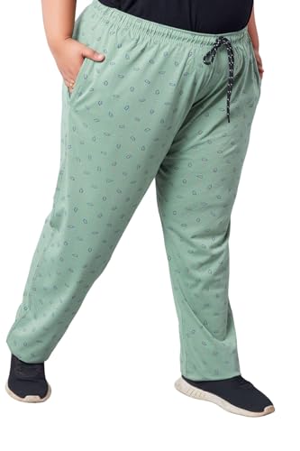 CUPID Women's Plus Size Cotton Printed Pajamas, Nightwear, Lounge