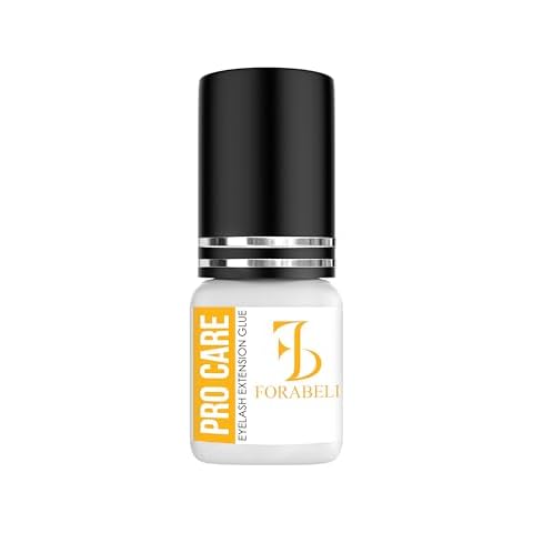 Pro Care Extra Strong Eyelash Extension Glue 5ml-Forabeli/1-2 Sec Drying time/Retention – 8 Weeks Maximum Bonding Power/Black Adhesive for Semi-Permanent Extensions/Professional Lash Supplies Cover