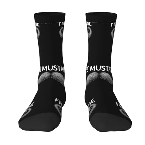 Free Mustache Rides Comfortable Stylish Socks Breathable Durable Perfect Fashionable Socks