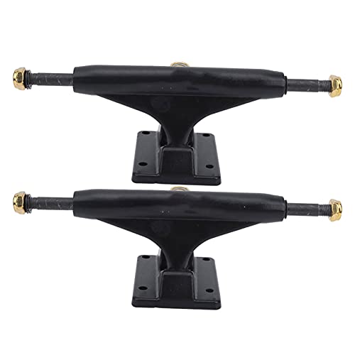 POENVFPO Skateboard Bracket, 2Pcs Maple Skate Board Standard Trucks Accessory for Longboard Replacement (Black)