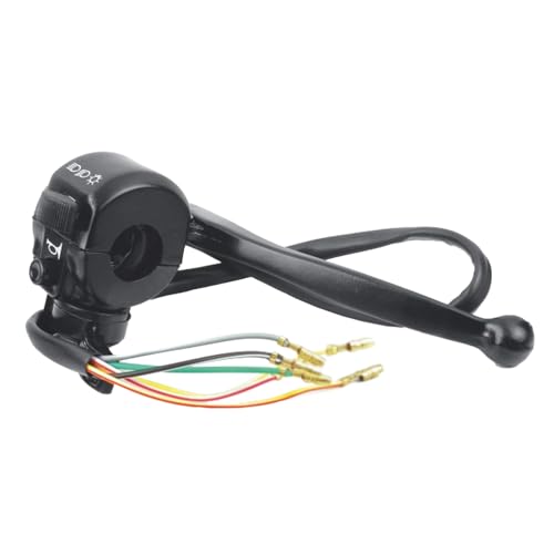 Image of Uno Minda SW-0655A Handle Bar Switch Lever Assembly (Left Hand Side) with Kick Start- 5 Bullet Terminal For TVS AX-100 / R-100 / MAX-100 / MAX-100R
