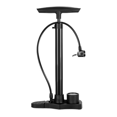 Air Pump Manual - Real Time Monitoring Inflation Tool | Beginners Hand Tire Pump | Inflatables Adapter Tool For Motorcycle Balls Toys Family Home Vehicle Outdoors Garage Sports Indoors Use
