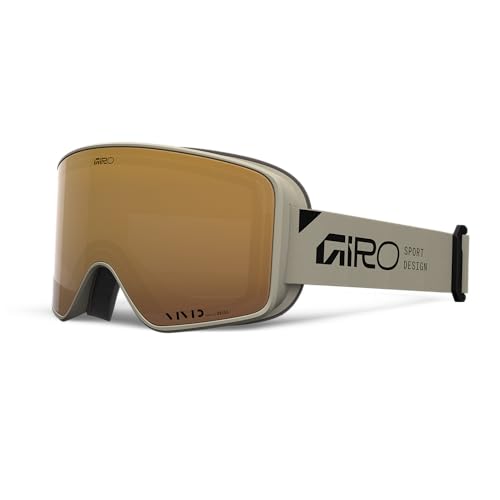 Image of Giro Method Ski Goggles - Snowboard Goggles for Men, Women, Youth - Stone Tan Stacked - Vivid Petrol & Vivid Infrared