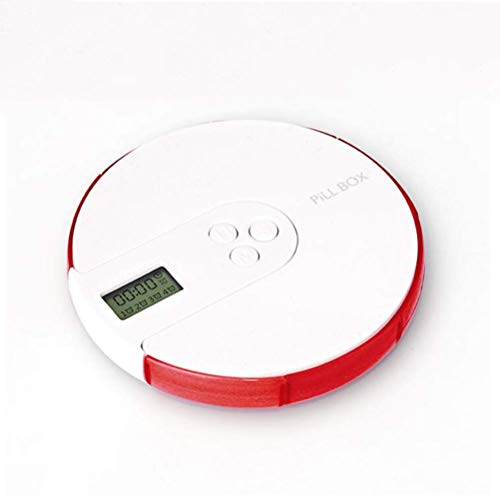 Automatischer Pillenspender, Pillentimer-Alarm, tragbare intelligente elektronische Pillenbox mit Sieben Gittern, 7-Tage-Pillen-Organizer für