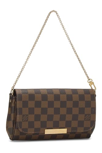 Pre-Loved Damier Ebene Favorite PM, Brown2