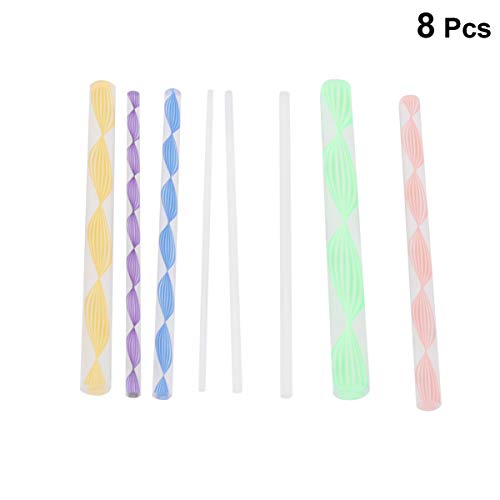 8 StüCk Doppelendige PunktierstäBchen Acryl Twist Sticks, Nail Art Dotting Tools FüR NäGel Selber Machen, Diy Nageldesign Und Bastelprojekte, Verschiedene GrößEn, Ideal FüR AnfäNger
