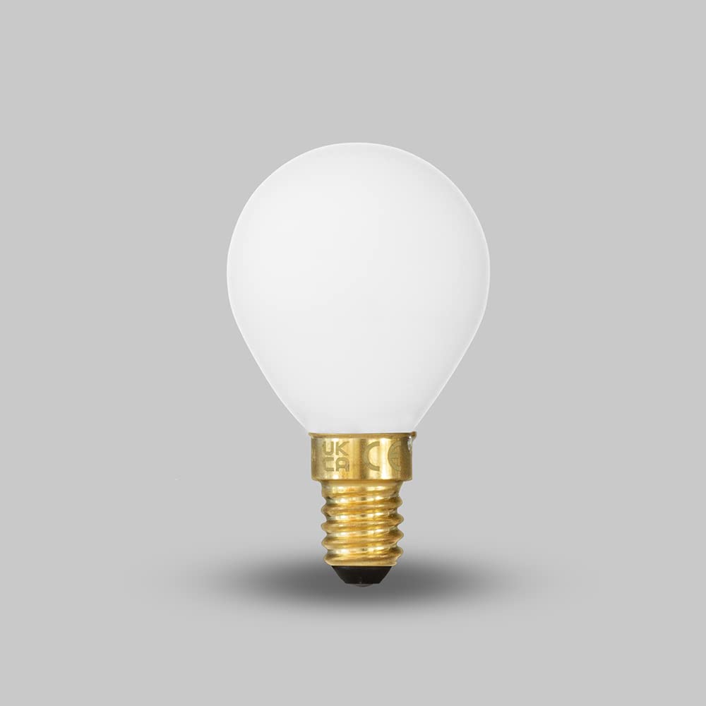 The Soho Lighting Company White/Light Soho Lighting 4W Watt 2800K Warm E14 Small Edison Screw Matt G45 Golfball Dimmable Energy Saving Led Bulb | Suitable For All Switch Types, Long Lasting, Highly Efficient