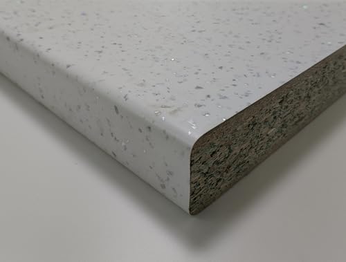 Generico Top Per Cucina Piano Cottura In Laminato Stratificato HPL sp mm 38 x 450 x 600 - VARI COLORI (Bianco Brillante, cm 45 x 60)