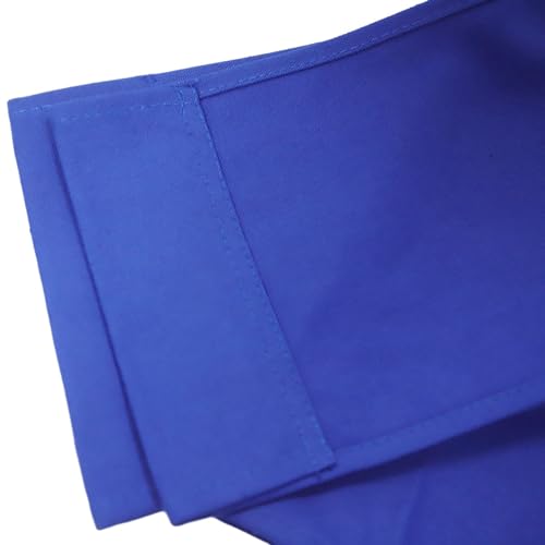 Director Chair Cover Seat Replacement Canvas Cover Chair Seat Covers Washable Classic Blue White Black (Blue)