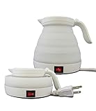 Roadfare Ultrathin Collapsible Kettle - Food Grade Silicone Travel Kettle - Foldable Mini Electric...