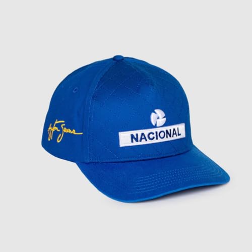 Ayrton Senna F1 Nacional Quilted Hat Blue miniatura 2
