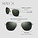 Randolph Eyewear Aviator Sunglasses for Men and Women – Classic Aviator Glasses Non-Polarized and Matte Chrome Frame, UV Protection Sunglasses Made to Last a Lifetime (Agx Green)
