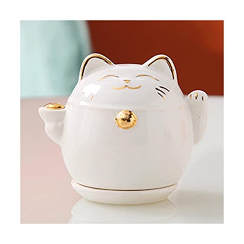 Contenant de cure-dents chaton en céramique chic et distributeur de table - 2