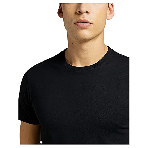 Lee - T Shirt Herren - Slim Fit - Twin Pack Crew - Schwarz – Ansicht 5